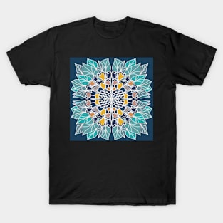 Symmetrical Colorful Flower Design 2 T-Shirt